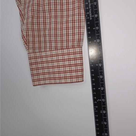 Wrangler Western Shirt XL Classics Rust Copper Plaid Long Sleeve Button Down - Picture 12 of 12